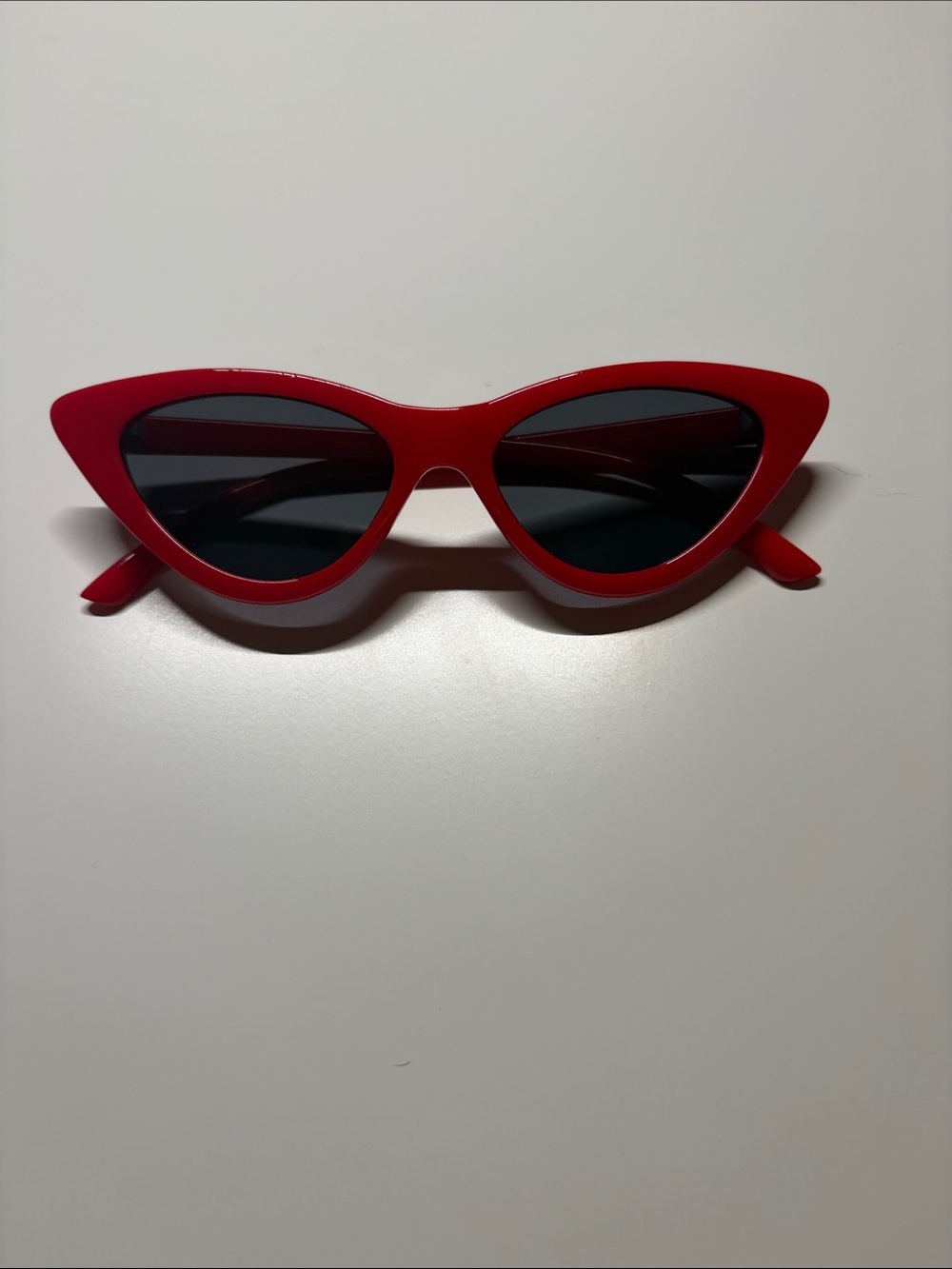 Red Cat-Eye Sunglasses